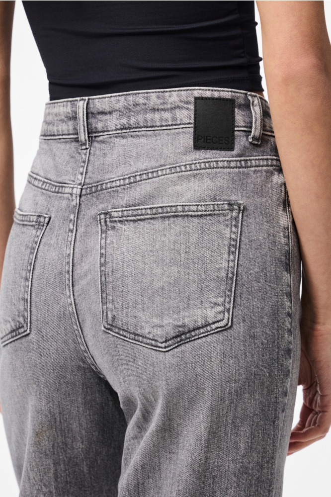 PCSILKE MW WIDE JEANS MG NOOS BC 17159804 MEDIUM GREY DENIM